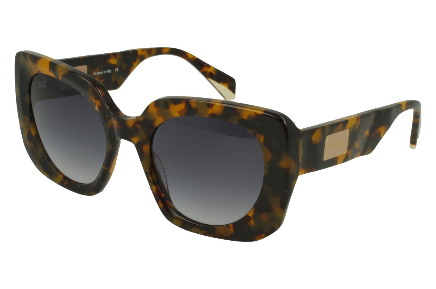 Borbonese BES.7160.16 AVANA FRONT/TEMPLE GR DARK BLUE LENSES PLASTIC SUNGLASSES