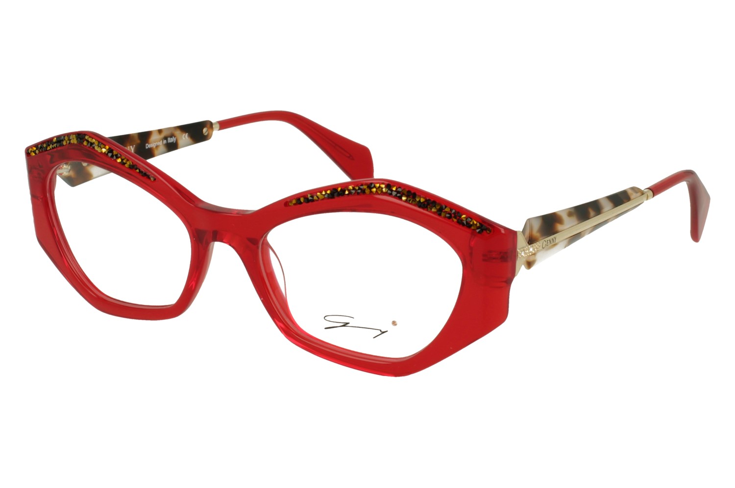 Genny GYV.449.05 XTAL RED FRONT TOKYO TEMPLE PLASTIC FRAME