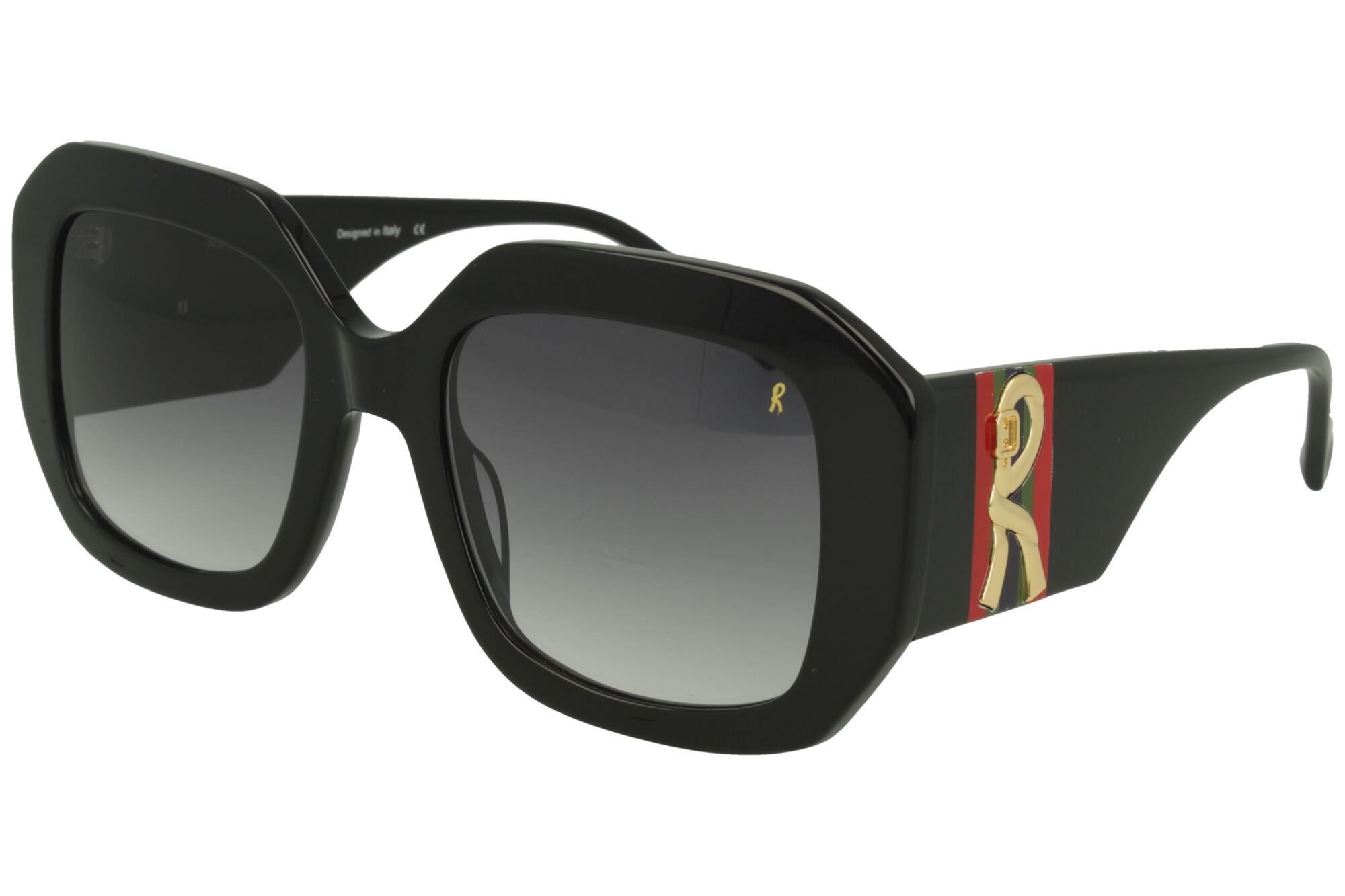 Roberta Di Camerino RDS.513.03 CREAM FRONT/TEMPLE GRAD DARK BLUE LENSES PLASTIC SUNGLASSES