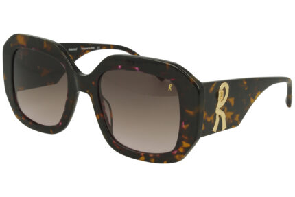 DARK AVANA/PURPLE AVANA FRONT/TEMPLE GR GREY/PINK LENSES PLASTIC SUNGLASSES