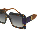 MULTI BLUE AVANA+XTAL DRK VIOLET FRONT/TEMPLE GR DRK BLUE LENSES PLAST SUNGLASS