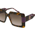 DARK AND PURPLE AVANA+MILKY PURPLE FRONT/TEMPLE GR GREY PINK LENS PLAST SUNGLASS