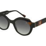BLACK+DARK AVANA FRONT/TEMPLE GR DRK GREY LENSES PLASTIC SUNGLASSES