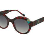 AVANA RED+XTAL OTTANIUM+SAGE FRONT/TEMPLE GR DRK BLUE LENSES PLASTIC SUNGLASSES