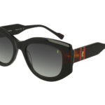 BLACK+DARK AVANA FRONT/TEMPLE GR DRK GREY LENSES PLASTIC SUNGLASSES