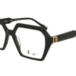 BLACK FRONT AND TEMPLE+ 1 CLIP ON PLASTIC FRAME