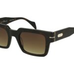 DARK AVANA FRONT/TEMPLE GR DRK BROWN LENSES PLASTIC SUNGLASSES