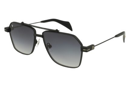BLACK MATT FRONT/TEMPLE BLACK AC ETIP GR DARK BLU LENSES METAL SUNGLASSES