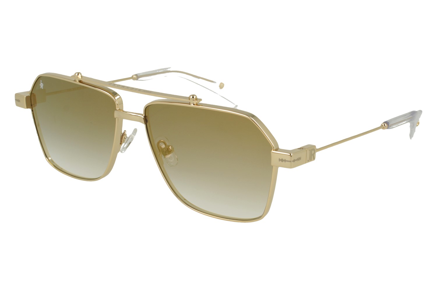 John Richmond RIS.081.10 SHINY GOLD FRONT/TEMPLE XTAL AC ETIP GR GOLD MIRR LENSES METAL SUNGLASSES