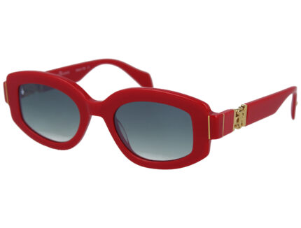 RED FRONT/TEMPLE GRAD GREEN MIRROR LENSES PLASTIC SUNGLASSES