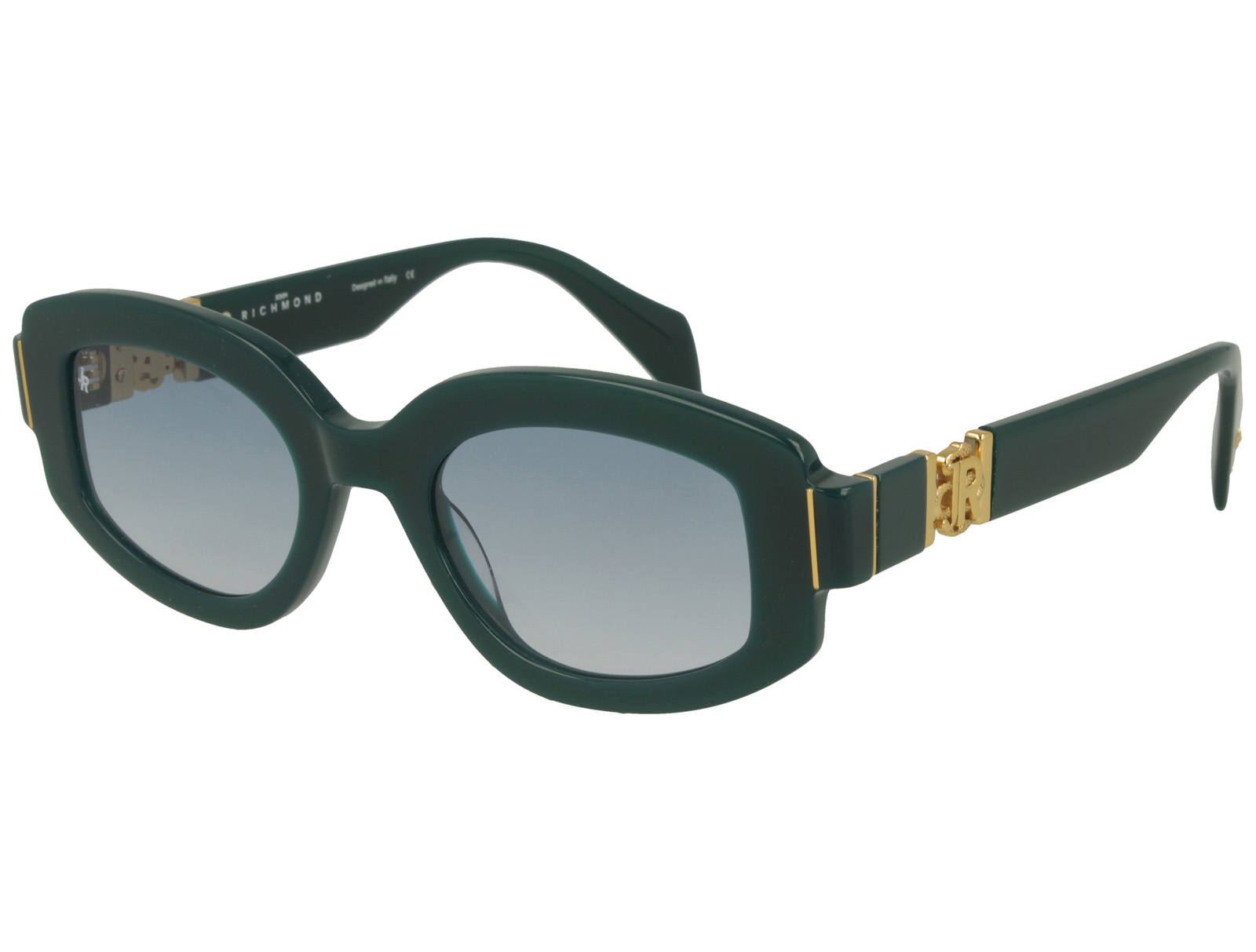 John Richmond RIS.084.06 OTTANIO FRONT/TEMPLE GRAD BLUE LENSES PLASTIC SUNGLASSES
