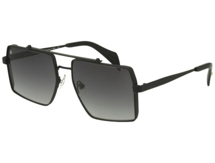 BLACK MATT FRONT/TEMPLE BLK AC ETIP GRAD GREY LENSES METAL SUNGLASSES