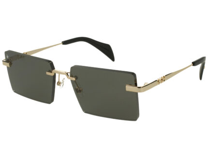 SHINY GOLD FRONT/TEMPLE FULL DRK GREY LENSES METAL SUNGLASSES