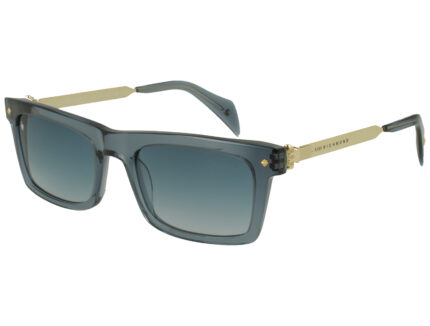 XTAL LIGHT BLUE FRONT/ETIP GRAD DARK BLUE LENSES PLASTIC SUNGLASSES
