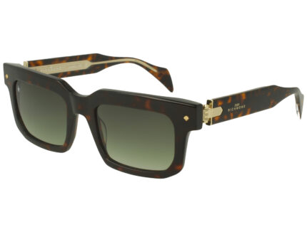 DARK AVANA FRONT DRK AVANA/XTAL TEMPLE GR DRK GREEN LENS PLASTIC SUNGLASS