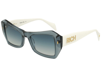 XTAL LIGHT BU FRONT WHITE TEMPLE  GR DRK GBLU LENSES PLASTIC SUNGLASSES