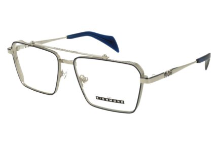 SILVER+BLUE MATT FRONT/TEMPLE XTAL DARK BLUE AC TIP METAL FRAME