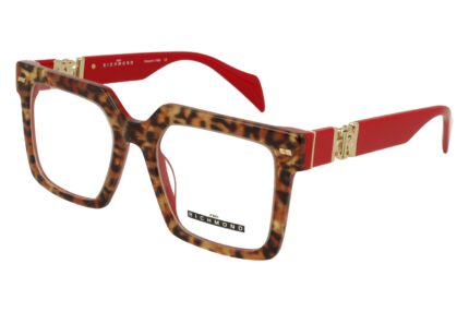 LEOPARD/RED FRONT RED  TEMPLE PLASTIC FRAME