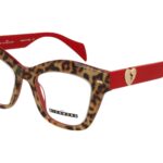 LEOPARD/RED FRONT RED TEMPLE PLASTIC FRAME
