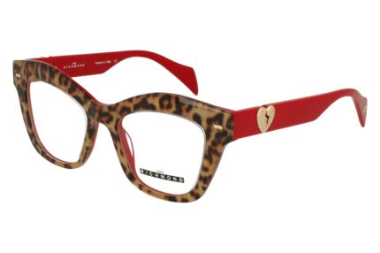 LEOPARD/RED FRONT RED TEMPLE PLASTIC FRAME