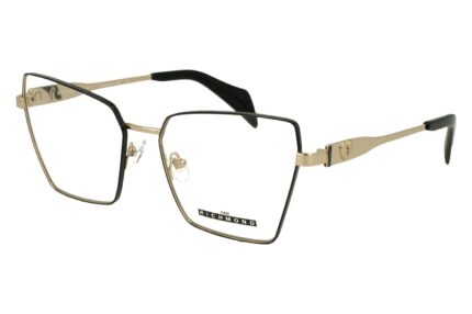 SHINY GOLD+BLACK FRONT AND TEMPLE BLACK AC TIP METAL FRAME