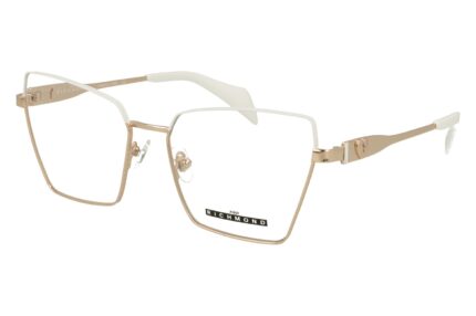 SHINY PINK GOLD+WHITE FRONT AND TEMPLE WHITE AC TIP METAL FRAME
