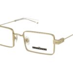 SHINY GOLD FRONT AND TEMPLE XTAL AC ETIP METAL FRAME