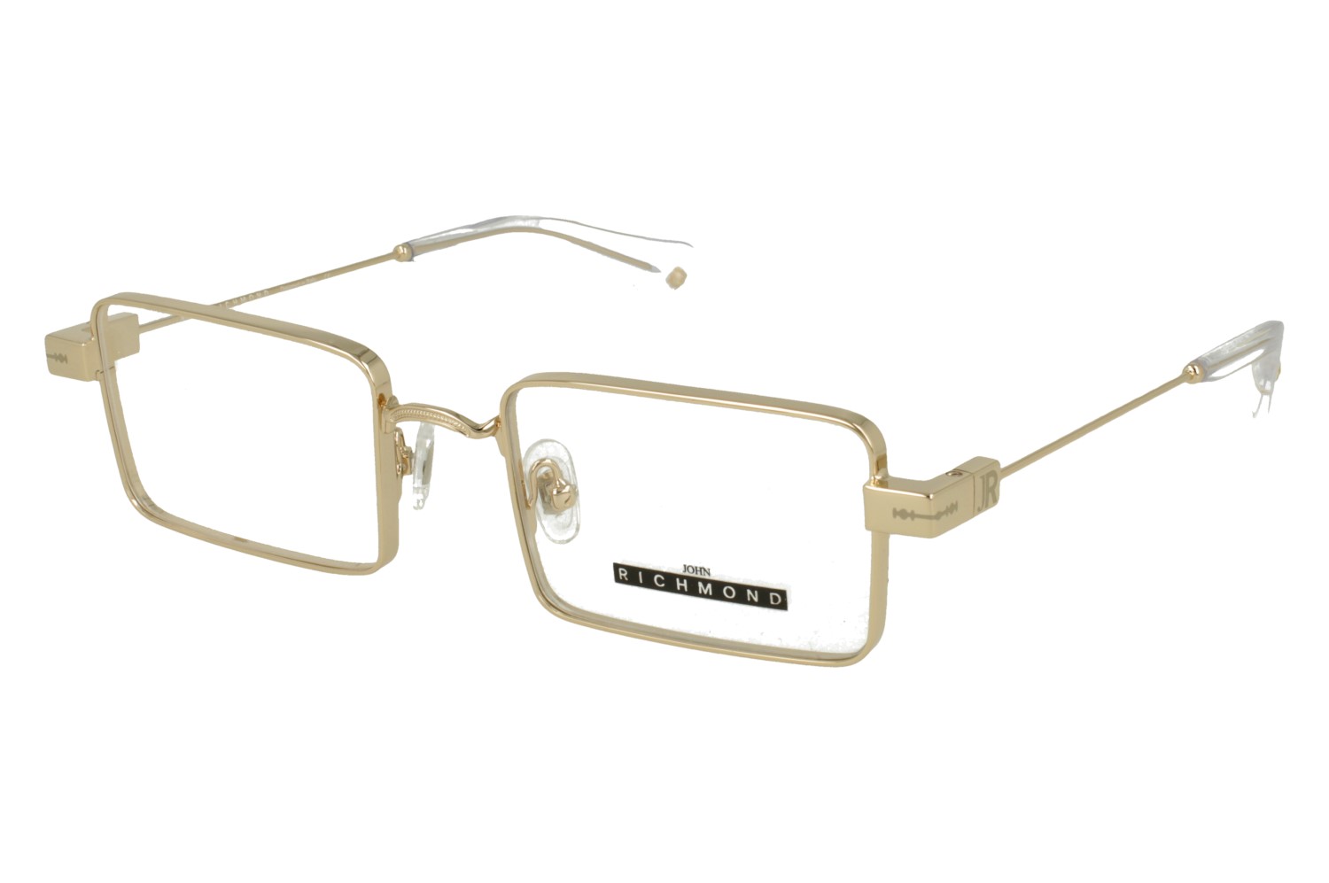 John Richmond RIV.239.10 SHINY GOLD FRONT AND TEMPLE XTAL AC ETIP METAL FRAME