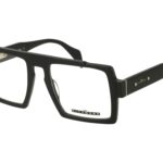 BLACK FRONT AND TEMPLE PLASTIC FRAME