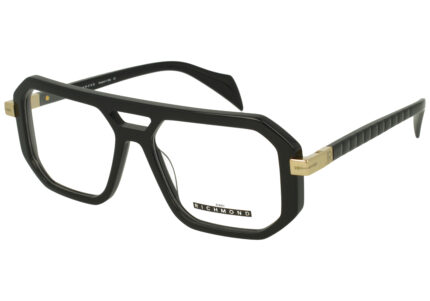BLACK FRONT/ETIPS SHINY GOLD TEMPLE PLASTIC FRAME