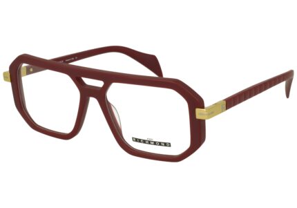 FULL BORDEAUX MATT FRONT/ETIPS YELLOW GOLD TEMPLE PLASTIC FRAME