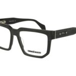BLACK MATT EFFECT WOOD FRONT AND TEMPLE PLASTIC FRAME