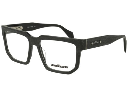 BLACK MATT EFFECT WOOD FRONT AND TEMPLE PLASTIC FRAME