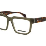 XTAL DARK OLIVE FRONT AVANA TEMPLE PLASTIC FRAME