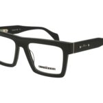 BLACK FRONT AND TEMPLE PLASTIC FRAME