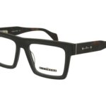 BLACK  MATT FRONT DARK AVANA MATT TEMPLE PLASTIC FRAME