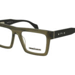 XTAL DARK OLIVE FRONT BLACK TEMPLE PLASTIC FRAME