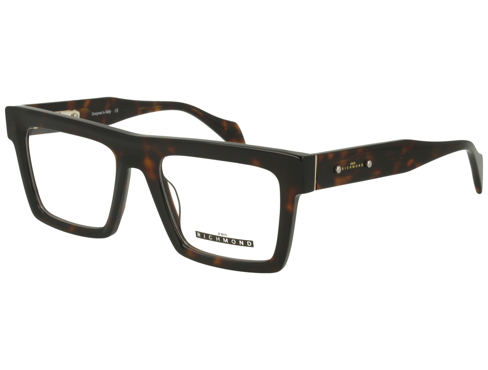John Richmond RIV.243.16 DARK AVANA FRONT BLACK TEMPLE PLASTIC FRAME