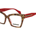 LEOPARD/RED FRONT RED TEMPLE PLASTIC FRAME