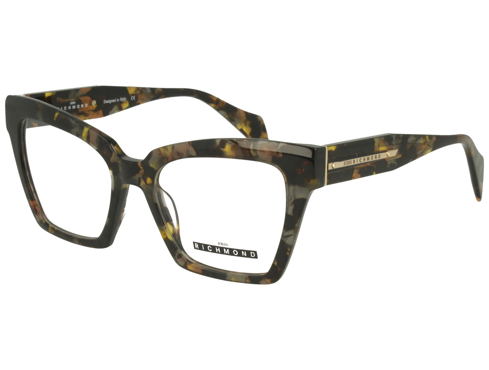 John Richmond RIV.244.16 MULTI AVANA FRONT AND TEMPLE PLASTIC FRAME