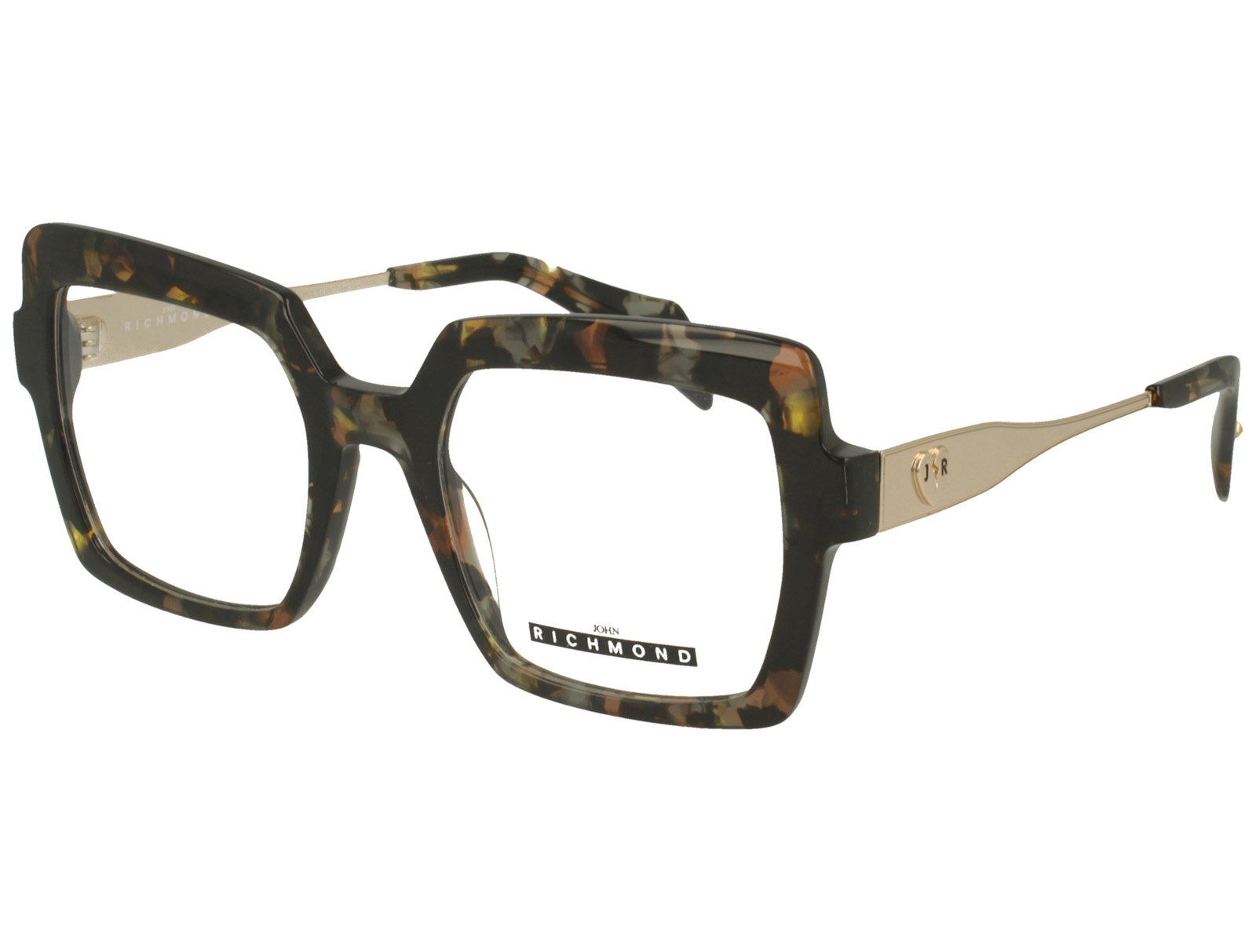John Richmond RIV.248.16 MULTI AVANA FRONT/ETIPS SHINY GOLD TEMPLE PLASTIC FRAME