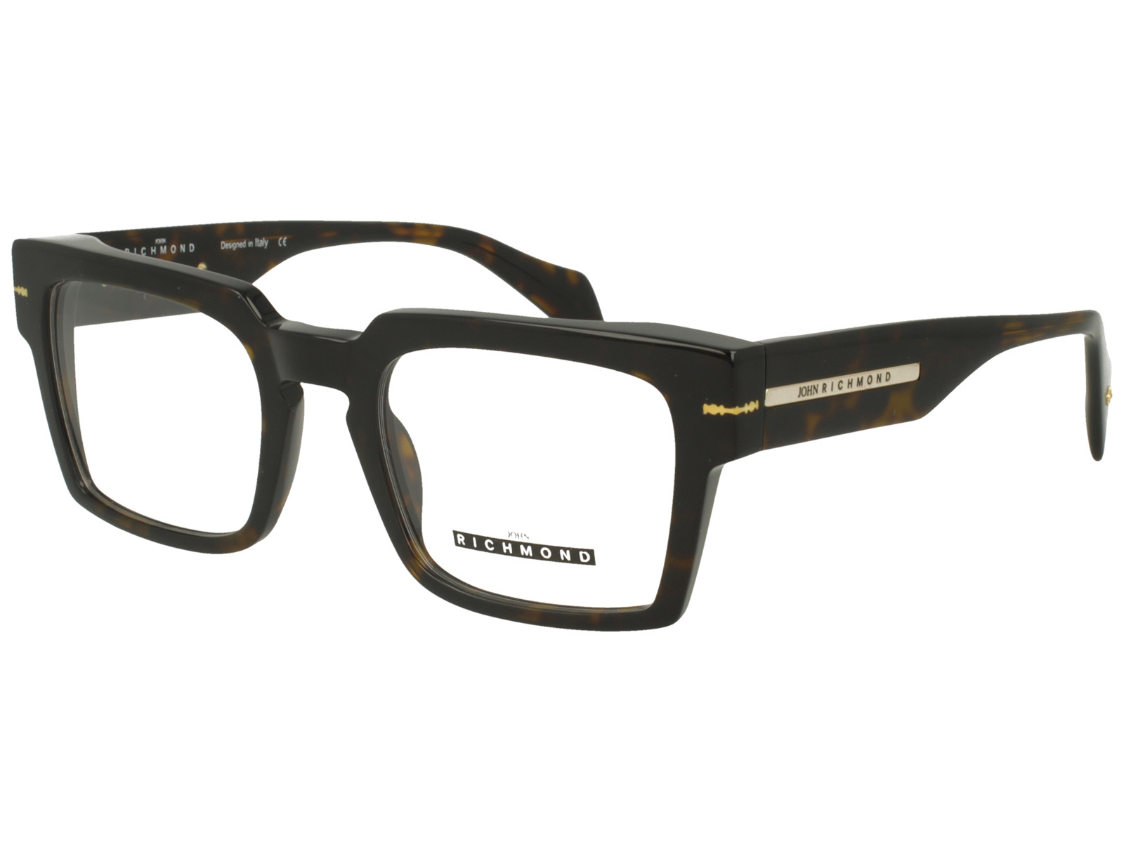 John Richmond RIV.250.16 DARK AVANA FRONT AND TEMPLE PLASTIC FRAME