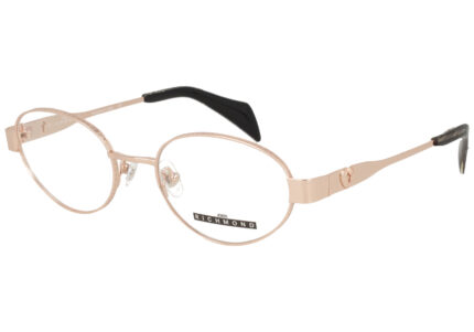 SHINY PINK GOLD FRONT/TEMPLE BLK GLITTER SNAKE ETIPS METAL FRAME