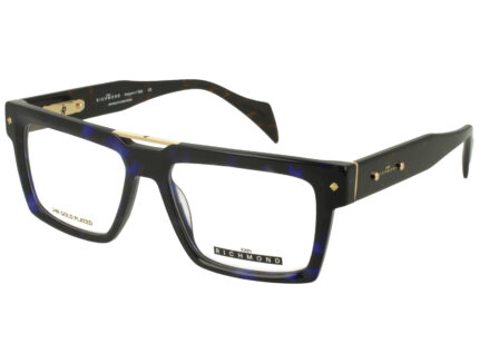 BLU AVANA FRONT DARK AVANA TEMPLE + 24K GOLD PLATED  PLASTIC FRAME