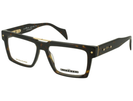 DARK AVANA FRONT AND TEMPLE + 24K GOLD PLATED  PLASTIC FRAME