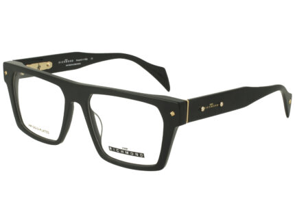 BLACK MATT OUTSIDE FRONT AND TEMPLE + 24K GOLD PLATED PLASTIC FRAME