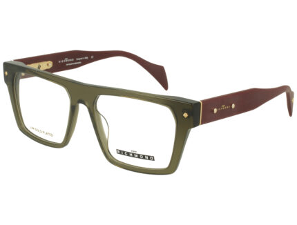 XTAL DARK OLIVE FRONT FULL BORDEAUX MATT TEMPLE + 24K GOLD PLATED PLASTIC FRAME