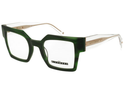 DARK GREEN STRIPED  FRONT XTAL TEMPLE  PLASTIC FRAME
