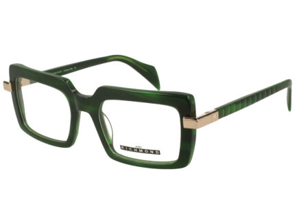 DARK GREEN STRIPED FRONT AND TEMPLE  PLASTIC FRAME