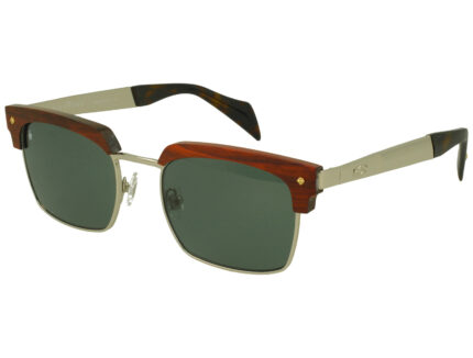 SILVER MATT FRONT/TEMPLE DRK AV MATT ETIPS G15 LENSES METAL SUNGLASSES